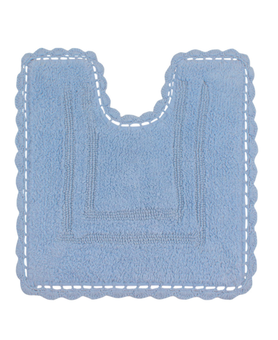 Shop Home Weavers Casual Elegance Reversible Bath Rug, 20" X 20" In Blue