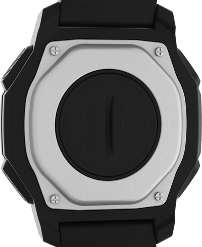 Timex Ufc Men's Spark Digital Black Polyurethane Watch, 46mm In Black