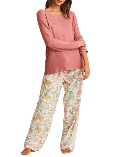 Shop Papinelle Karolina Cozy Pajama Set In Soft Cinnamon