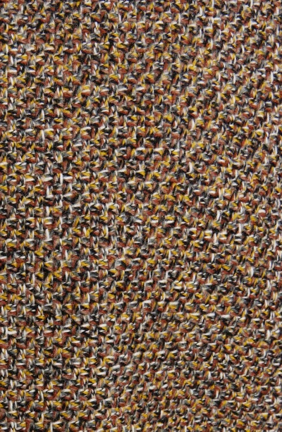 Shop Chloé Marcie Buckle Wool & Cotton Blend Tweed Jacket In Multicolor Yellow 1