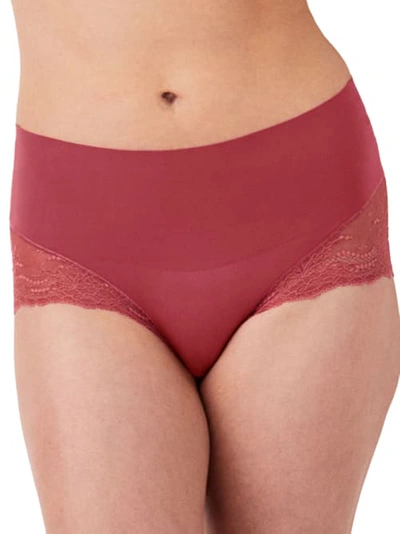 Shop Spanx Undie-tectable Lace Hipster In Wild Rose