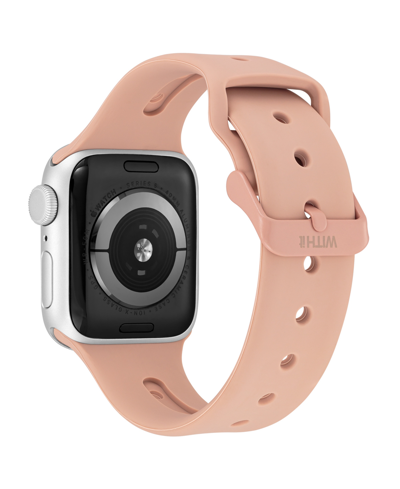 Shop Withit Women's Blush Pink Smooth Silicone Band With Band Candy Happy Charms Designed For 38/40/41mm Apple W