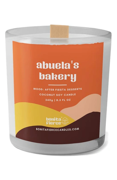Shop Bonita Fierce Abuela's Bakery Candle In White/ Orange