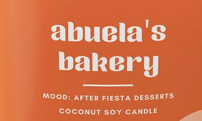 Shop Bonita Fierce Abuela's Bakery Candle In White/ Orange