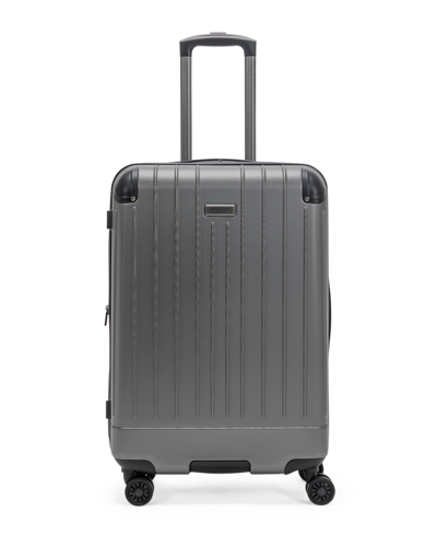 Shop Kenneth Cole Reaction Flying Axis 24" Hardside Expandable Checked Luggage In Silver