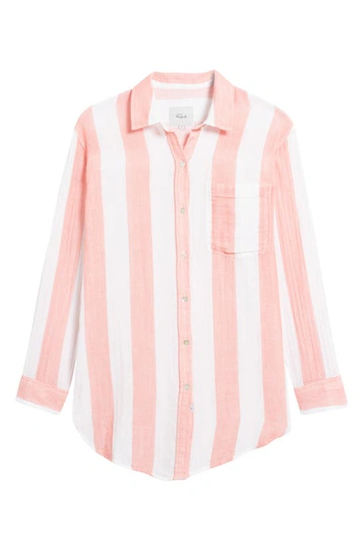 Shop Rails Jaylin Stripe Cotton Tunic Shirt In Playa Stripe