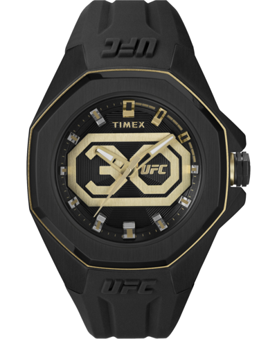 Shop Timex Ufc Men's Pro Analog Black Resin Watch, 44mm