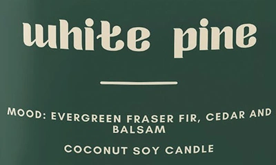 Shop Bonita Fierce White Pine Candle In Green Multi