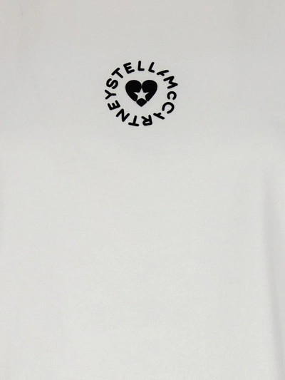 Shop Stella Mccartney 'iconic Mini Heart' T-shirt In White