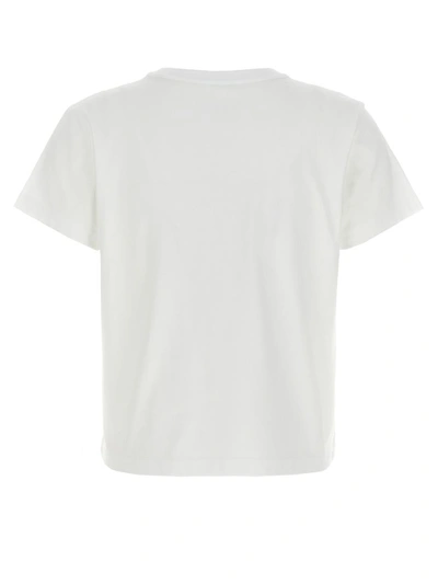 Shop Alexander Wang T T By Alexander Wang 'essential Jsy Shrunk' T-shirt In White