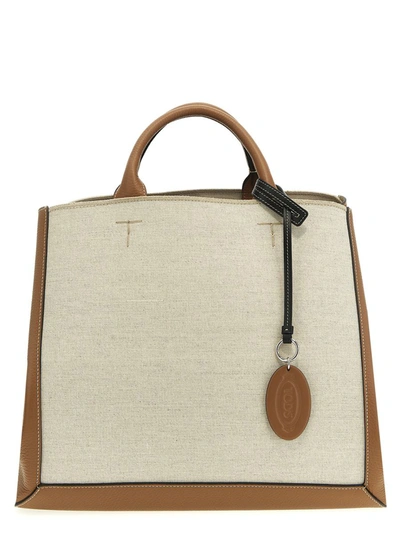 Shop Tod's '' Shopping Bag In Brown
