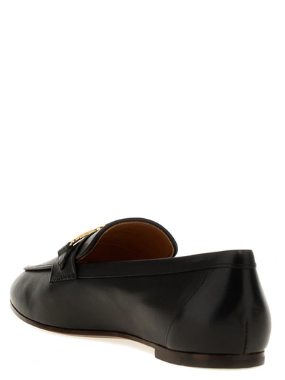 Shop Tod's Leather Loafers In Black