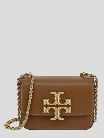 Shop Tory Burch Eleanor Small Convertible Shoulder Bag In Moose