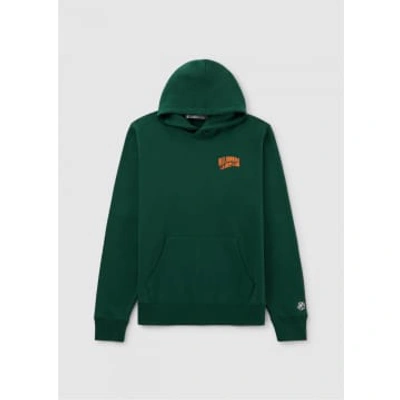 Shop Billionaire Boys Club Mens Small Arch Logo Popover Hoodie In Forrest Green