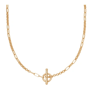 Shop Daisy London Gold Interlock Chain Necklace