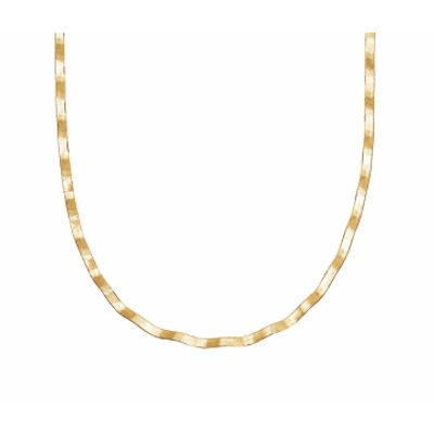 Shop Daisy London Gold Plated Wavy Snake Necklace