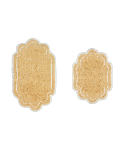 Home Weavers Allure Bathroom Rugs 2 Piece Set In Butter