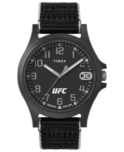 Shop Timex Ufc Men's Apex Analog Black Nylon Watch, 40mm