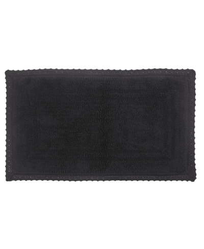 Home Weavers Opulent Reversible Bath Rug, 24" X 40" In Gray