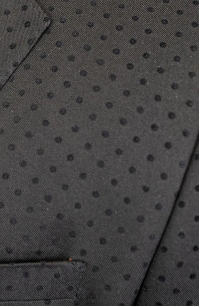 Maceoo Socrates Flocked Dot Sport Coat In Black
