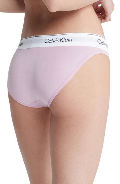 Shop Calvin Klein Modern Cotton Bikini In Ftw Mauve Mist