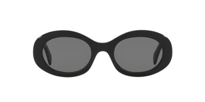 Celine Triomphe 54mm Round Sunglasses In Grey