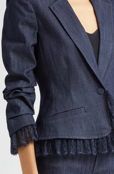 Cinq À Sept Cinq A Sept Le Petit Roxie Denim Jacket In Indigo