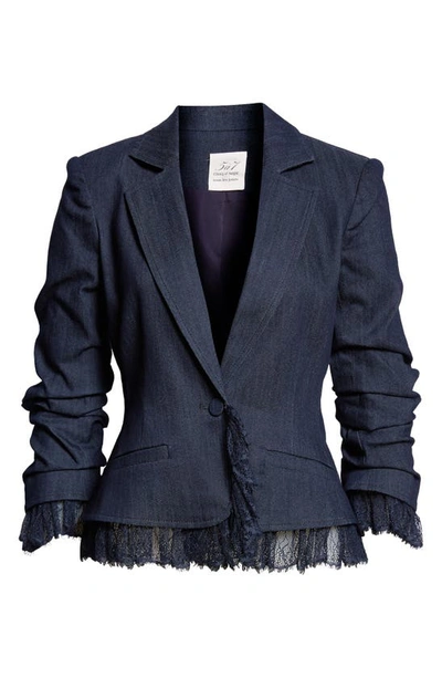 Cinq À Sept Cinq A Sept Le Petit Roxie Denim Jacket In Indigo