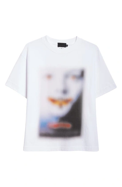 Shop Puppets And Puppets Out Of Focus Silence Cotton Graphic T-shirt In White
