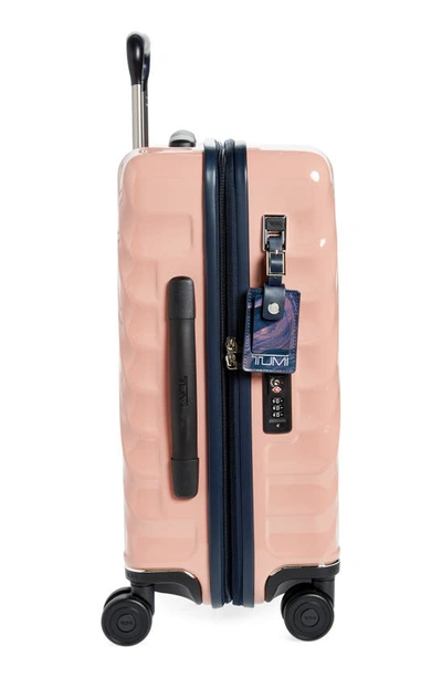 Tumi 22-inch 19 Degrees International Expandable Spinner Carry-on In Blush/ Navy Liquid Print