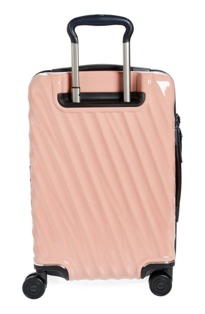 Tumi 22-inch 19 Degrees International Expandable Spinner Carry-on In Blush/ Navy Liquid Print