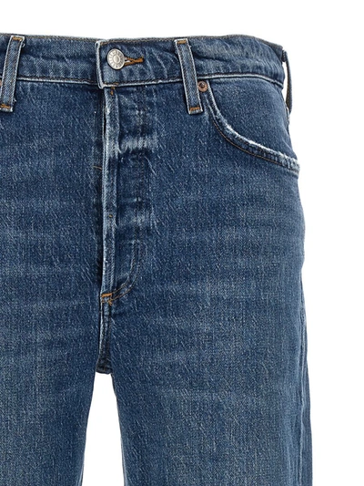 Agolde High-rise Straight-leg Jeans In Blue