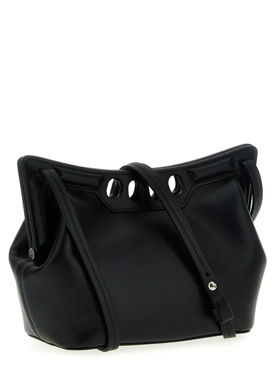 Shop Alexander Mcqueen 'peak Mini' Shoulder Bag In Black