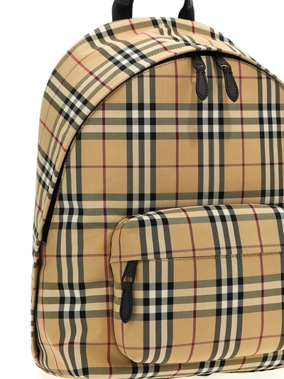 Shop Burberry 'jett' Backpack In Beige