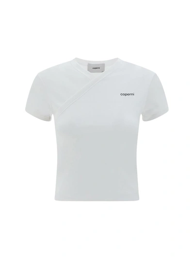 Shop Coperni T-shirts In Optic White