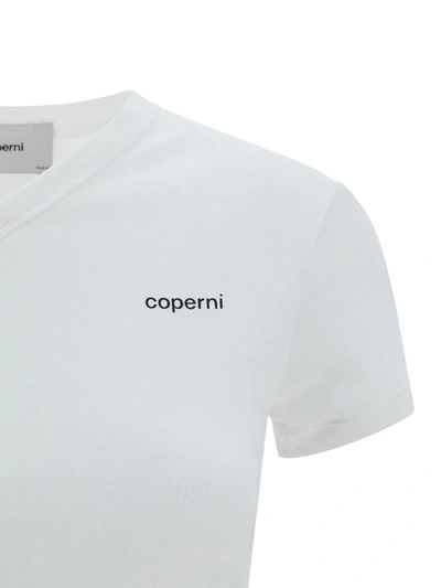 Shop Coperni T-shirts In Optic White