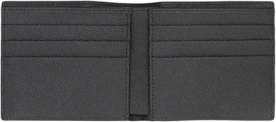 Dolce & Gabbana Bifold Wallet In Black Dauphine Leather In Black