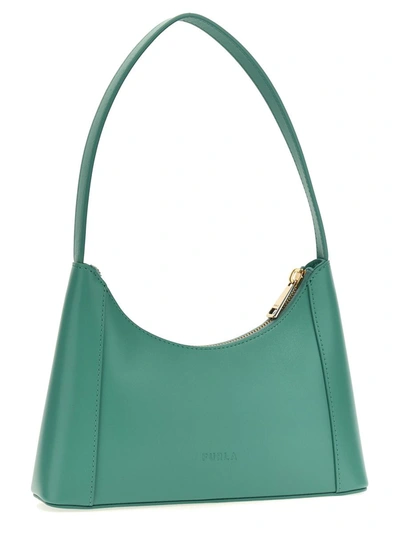 Shop Furla 'diamante' Mini Shoulder Bag In Green