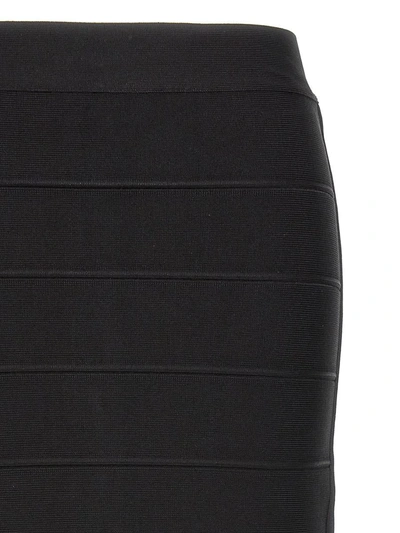 Shop Herve Leger Hervé Léger 'icon Bandage Pencil' Skirt In Black