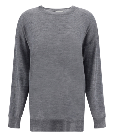 Shop P.a.r.o.s.h Linfa Sweater In Grey