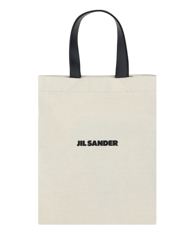 Shop Jil Sander Book Tote Bag In White