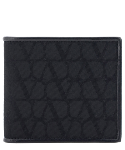 Shop Valentino Wallet In Black
