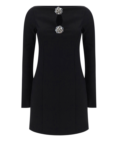 Shop Blumarine Mini Dress In Black
