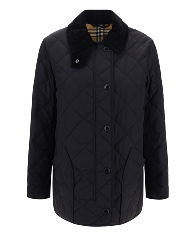 Shop Burberry Jacket In Black