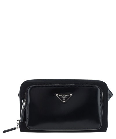 Shop Prada Crossbody Bag In Black