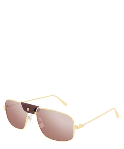 Shop Cartier Sunglasses Ct0193s In Crl