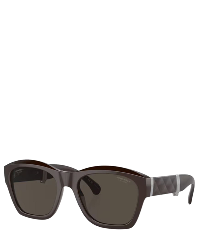 Shop Chanel Sunglasses 6055b Sole In Crl