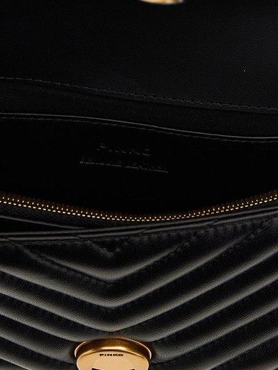 Shop Pinko 'mini Love Bag One' Crossbody Bag In Black