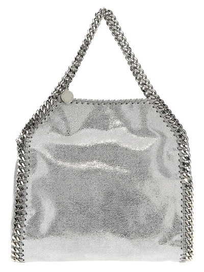 Shop Stella Mccartney 'falabella Mini' Handbag In Silver