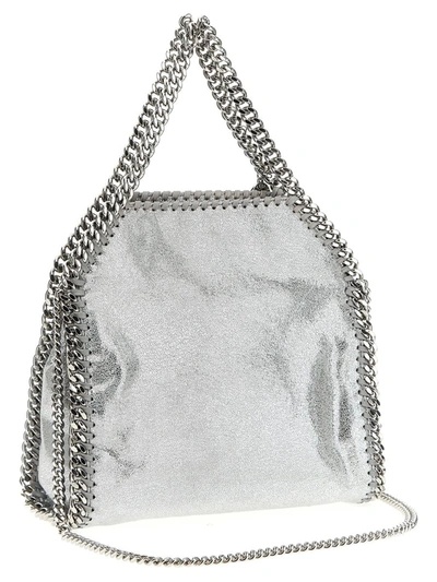 Shop Stella Mccartney 'falabella Mini' Handbag In Silver